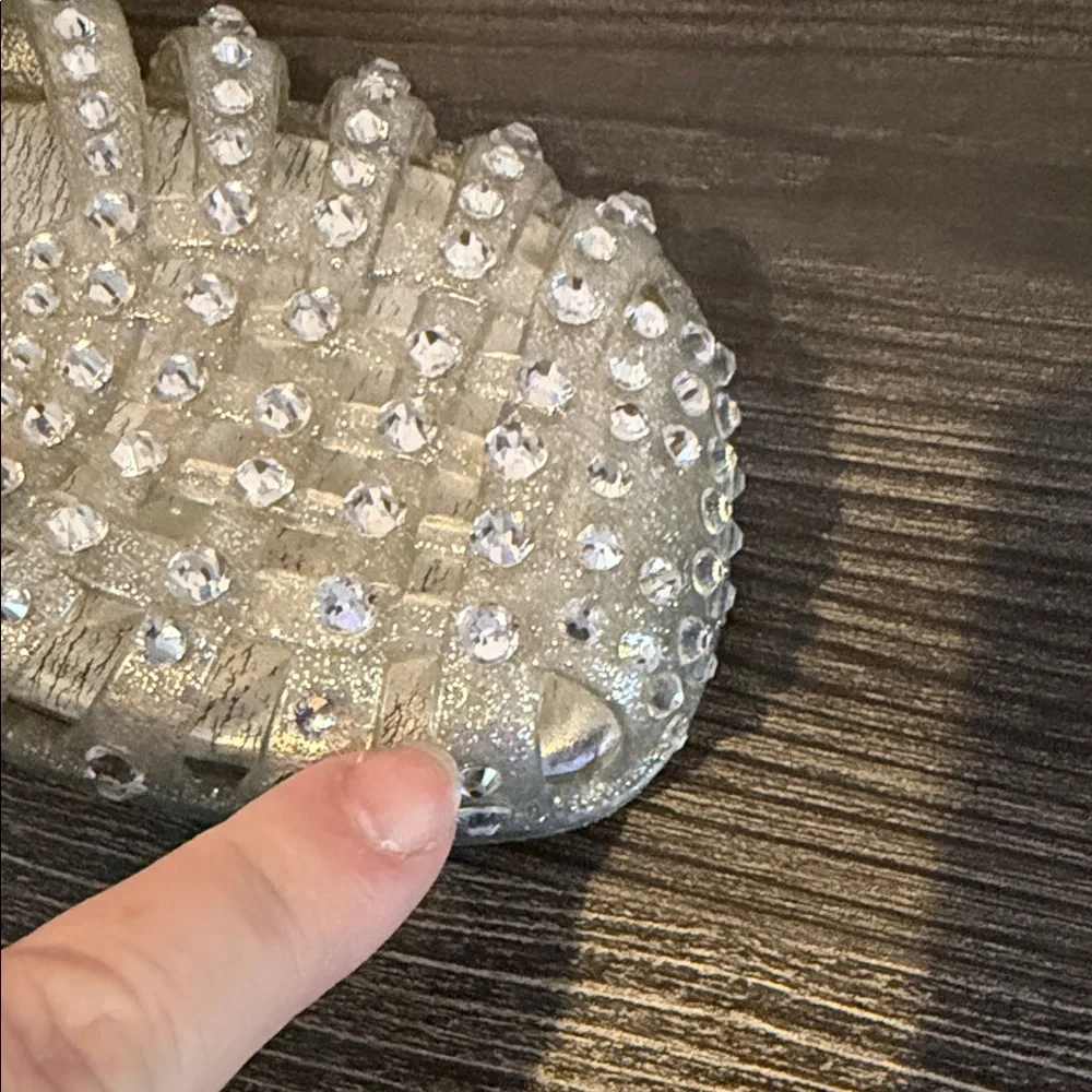 Jeffrey Campbell Gelly Silver Studded Sandals - Picture 7 of 8